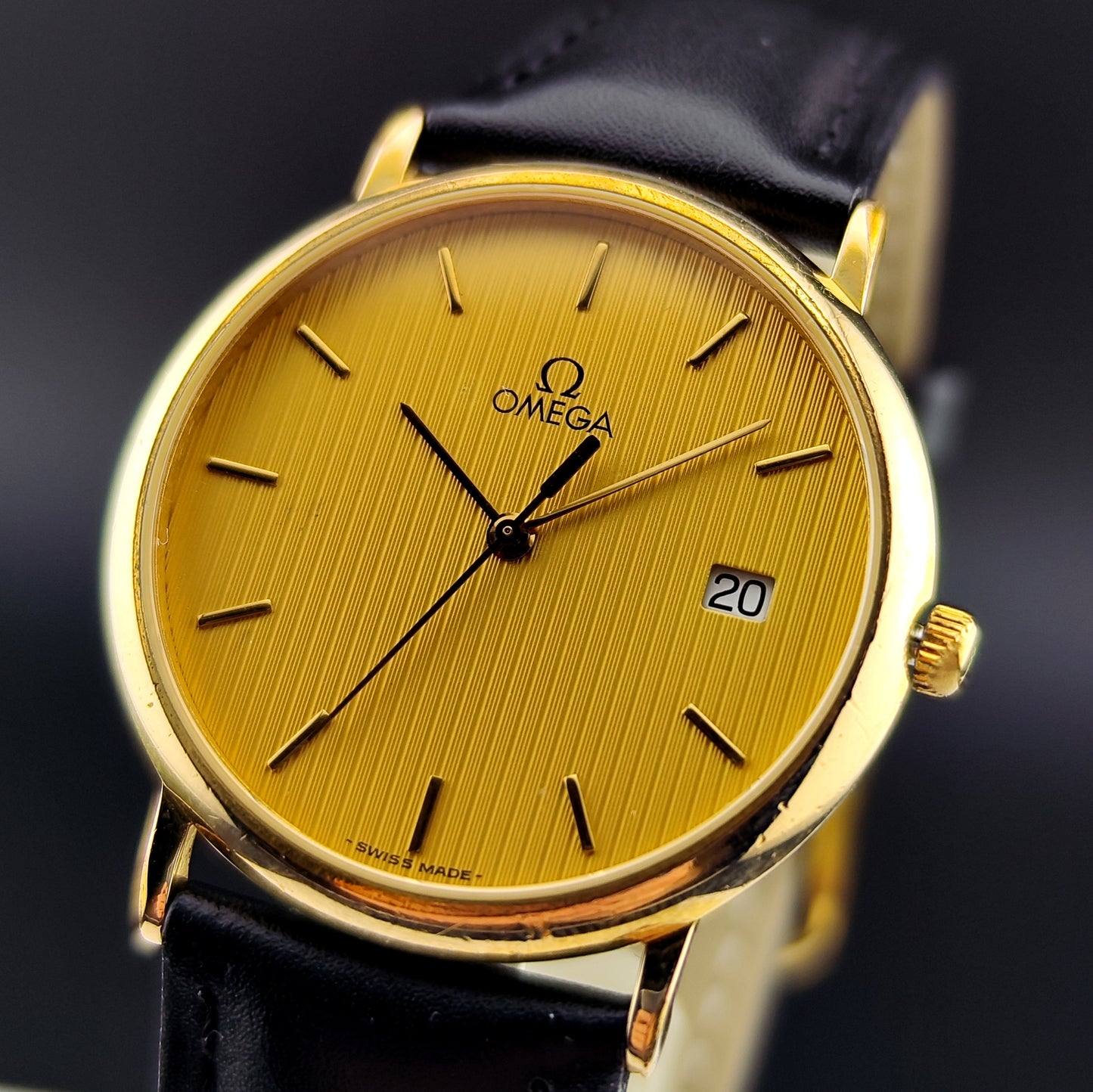 OMEGA De Ville Gold Rare Tapestry Dial [REF. 196.0312]