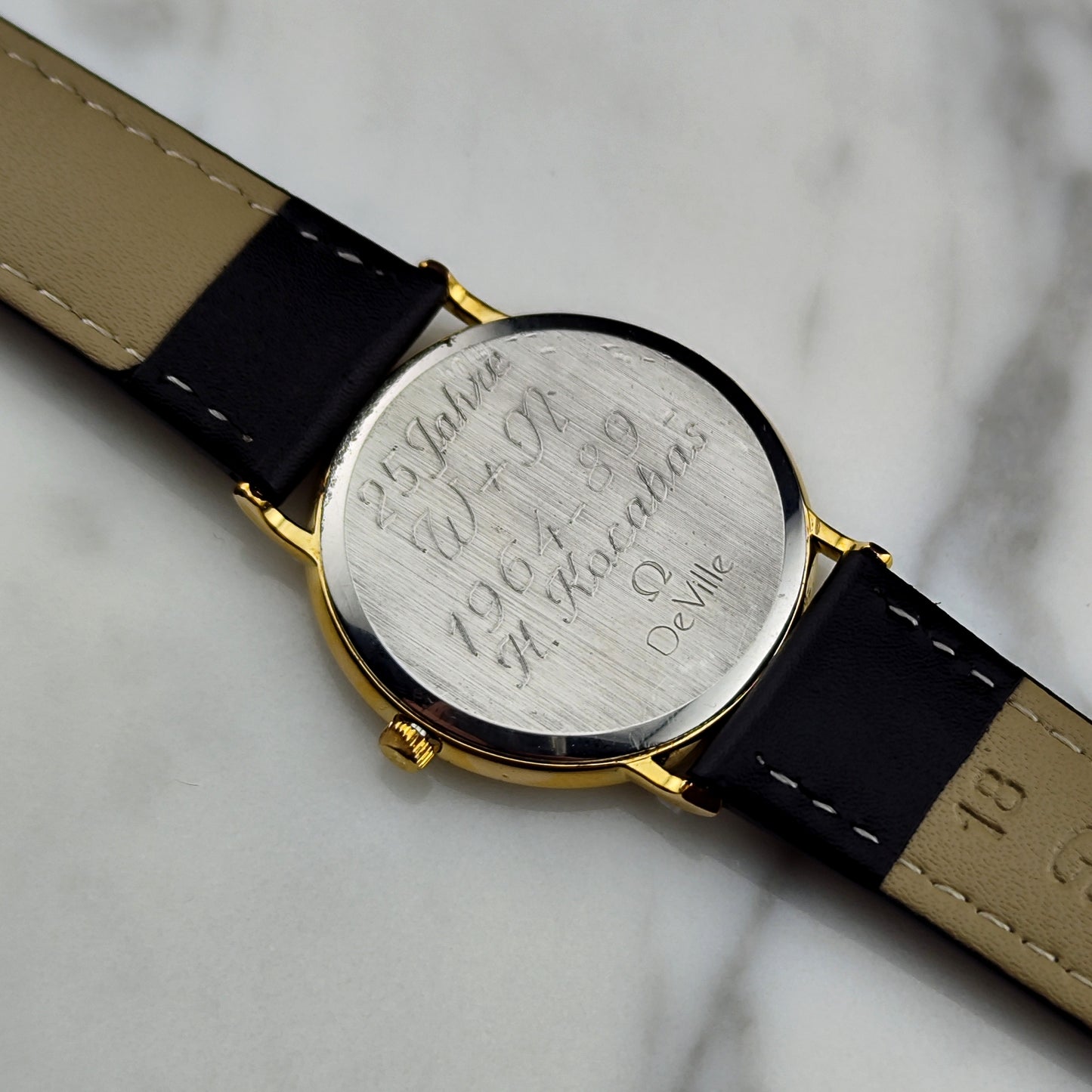 OMEGA De Ville Gold Rare Tapestry Dial [REF. 196.0312]