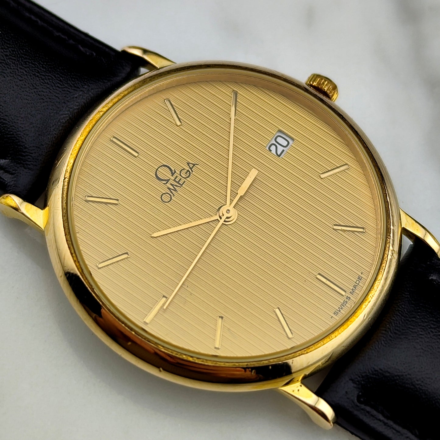 OMEGA De Ville Gold Rare Tapestry Dial [REF. 196.0312]