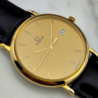 OMEGA De Ville Gold Rare Tapestry Dial [REF. 196.0312]