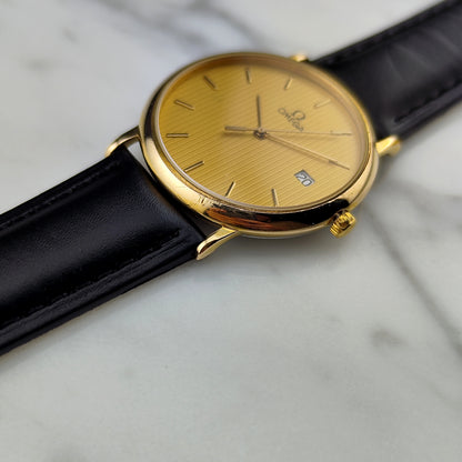 OMEGA De Ville Gold Rare Tapestry Dial [REF. 196.0312]