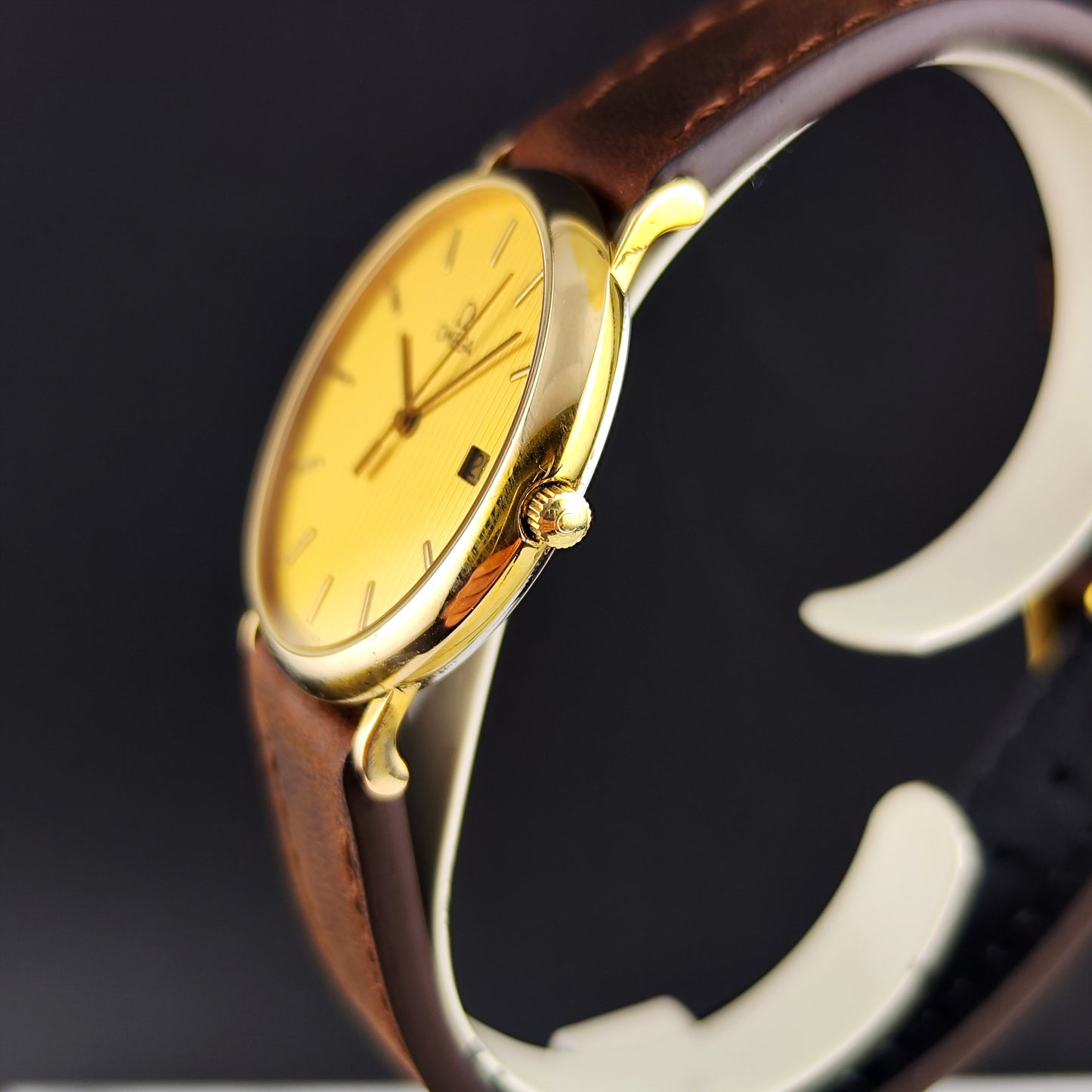 OMEGA De Ville Gold Rare Tapestry Dial [REF. 1960.312]