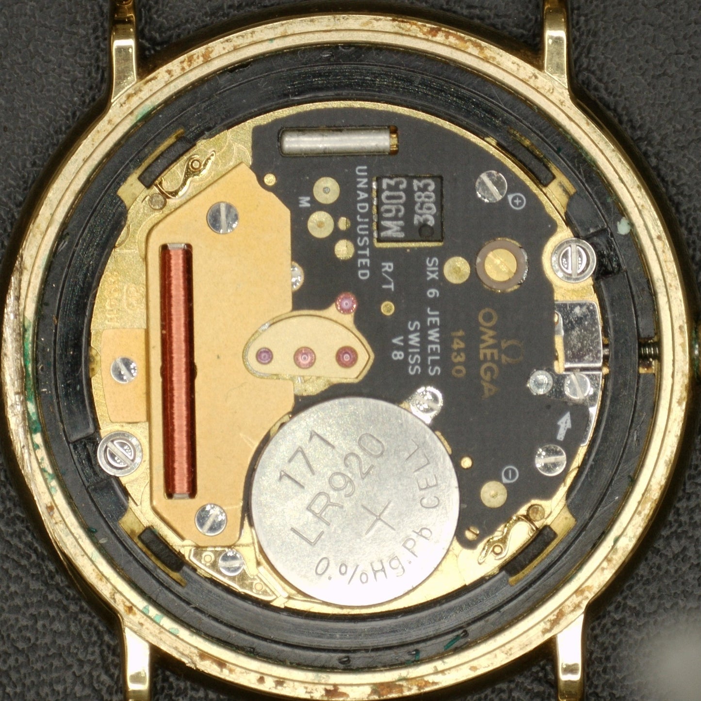 OMEGA De Ville Gold Rare Tapestry Dial [REF. 1960.312]