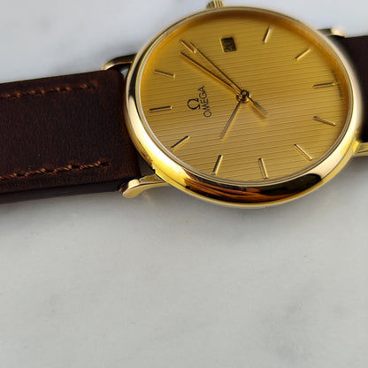 OMEGA De Ville Gold Rare Tapestry Dial [REF. 1960.312]