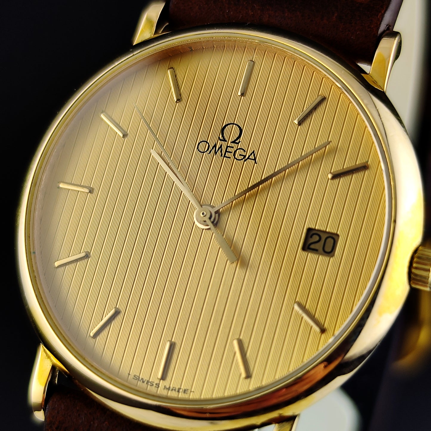 OMEGA De Ville Gold Rare Tapestry Dial [REF. 1960.312]