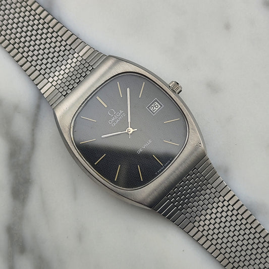 OMEGA De Ville Grey Special Dial Rare Quartz [REF. 192.0029]