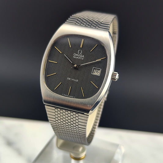 OMEGA De Ville Grey Special Dial Rare Quartz [REF. 192.0029]