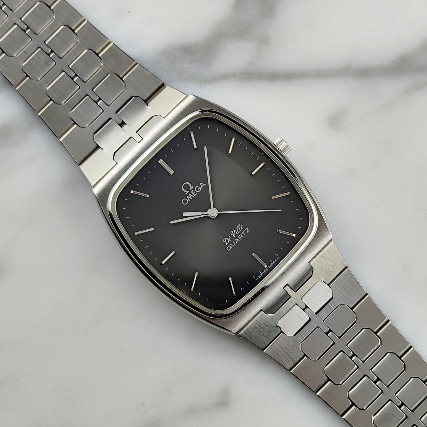 OMEGA De Ville Quartz Grey Dial Super Rare 1979 [REF. 191.0089]