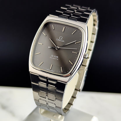 OMEGA De Ville Quartz Grey Dial Super Rare 1979 [REF. 191.0089]