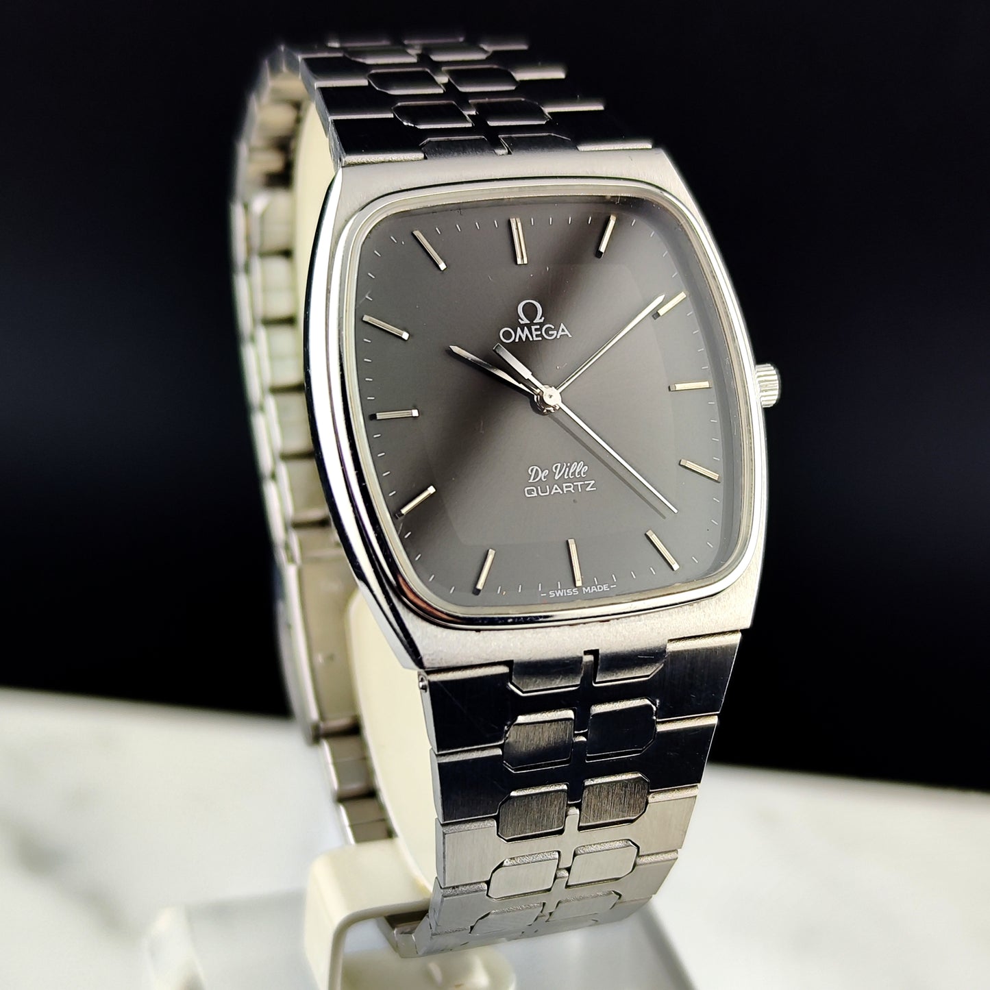 OMEGA De Ville Quartz Grey Dial Super Rare 1979 [REF. 191.0089]