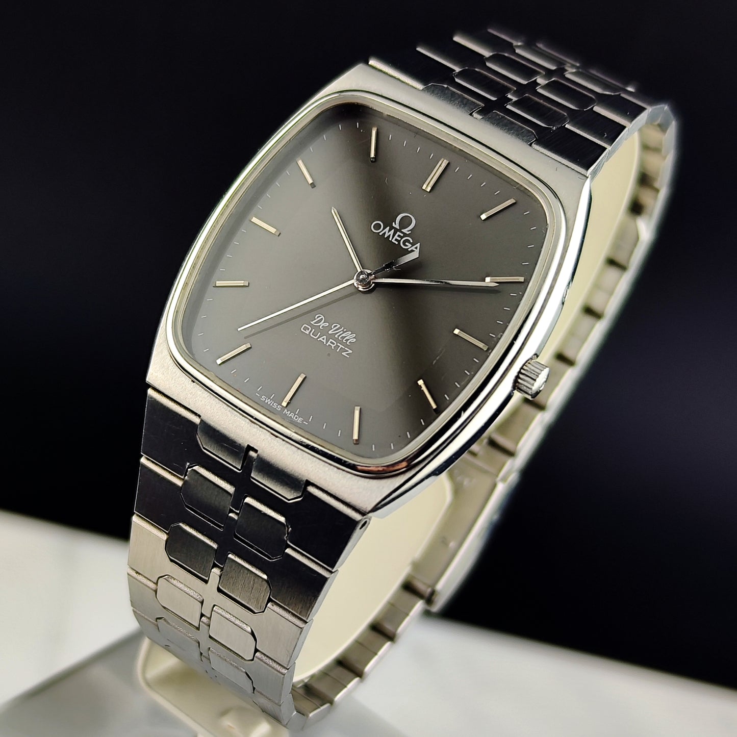 OMEGA De Ville Quartz Grey Dial Super Rare 1979 [REF. 191.0089]