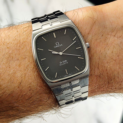 OMEGA De Ville Quartz Grey Dial Super Rare 1979 [REF. 191.0089]