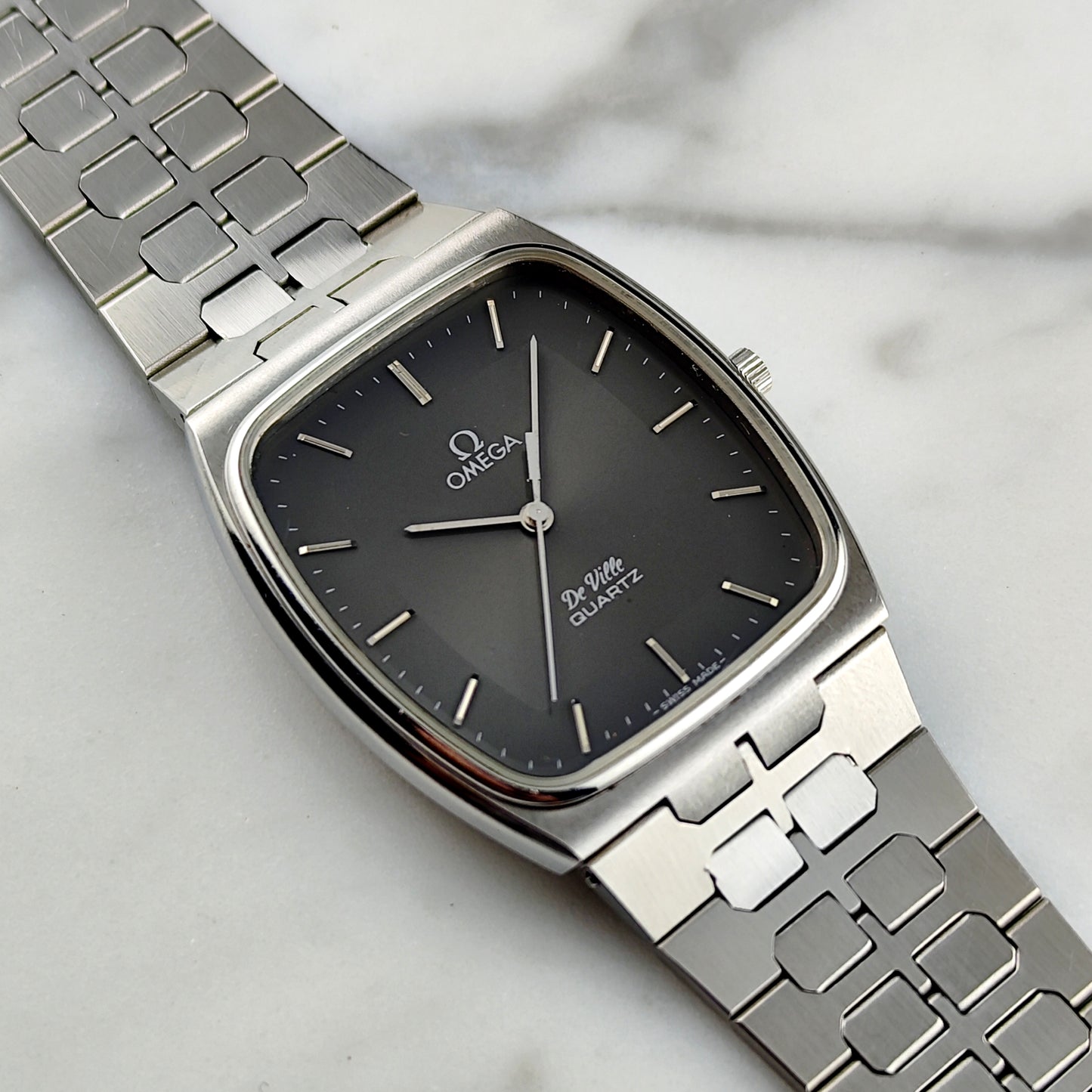 OMEGA De Ville Quartz Grey Dial Super Rare 1979 [REF. 191.0089]