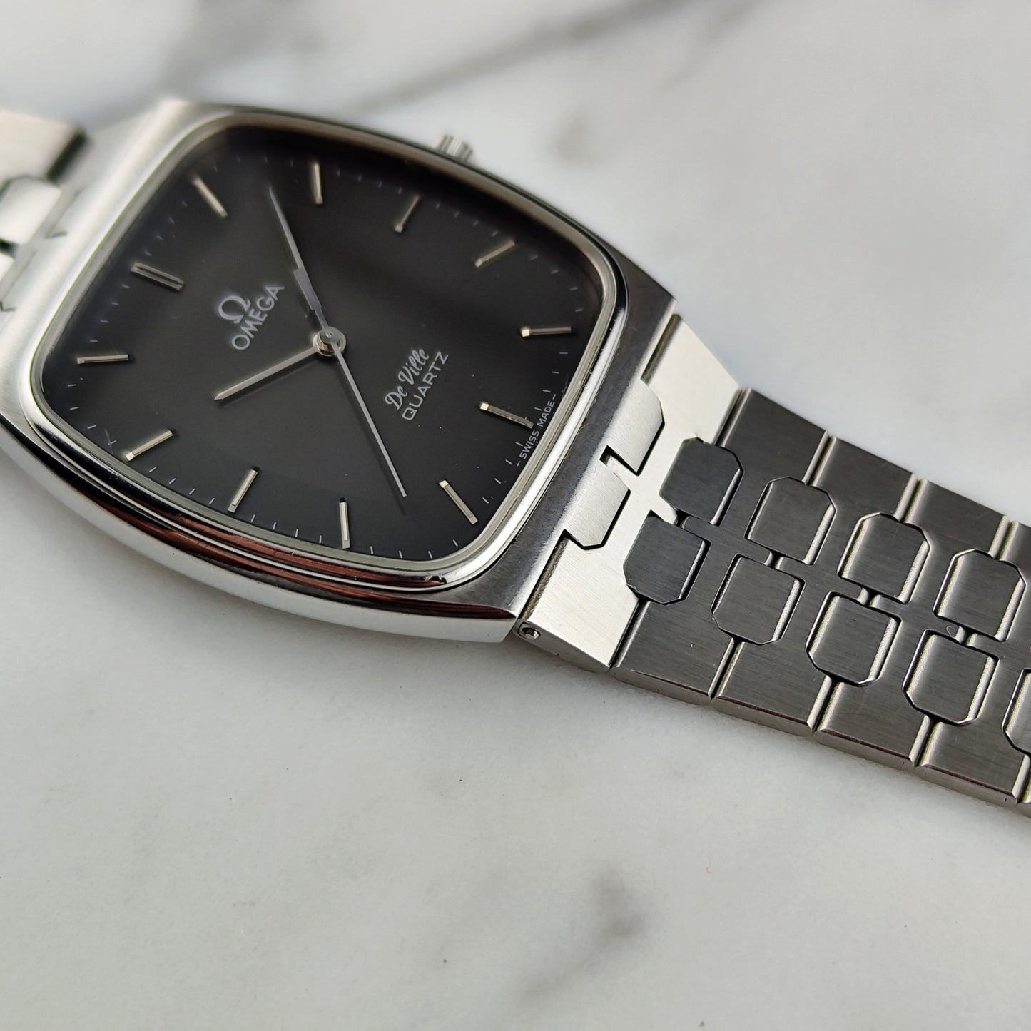 OMEGA De Ville Quartz Grey Dial Super Rare 1979 [REF. 191.0089]