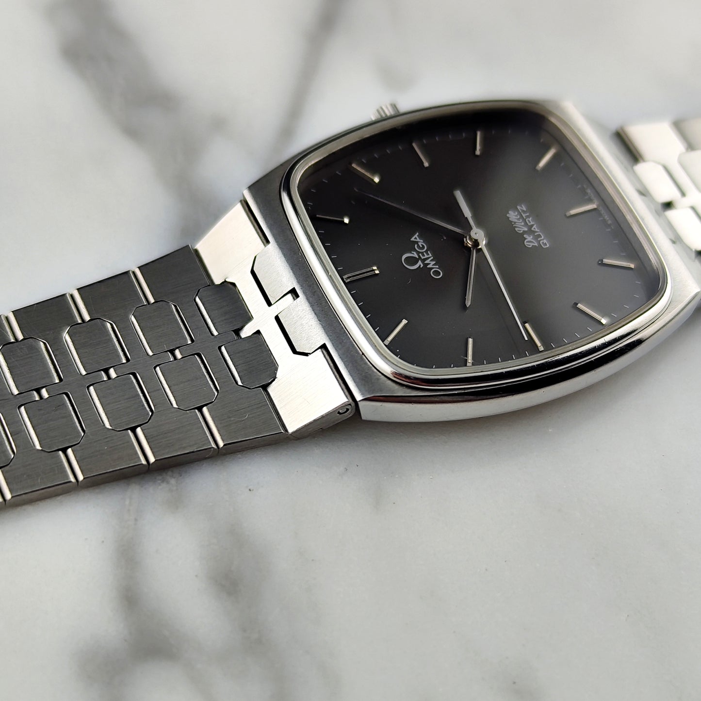 OMEGA De Ville Quartz Grey Dial Super Rare 1979 [REF. 191.0089]