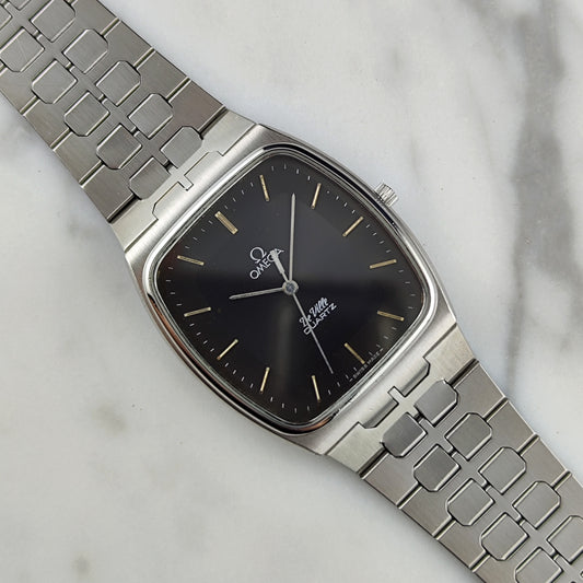 OMEGA De Ville Quartz Grey Dial Super Rare 1980 [REF. 191.0089]
