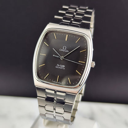 OMEGA De Ville Quartz Grey Dial Super Rare 1980 [REF. 191.0089]