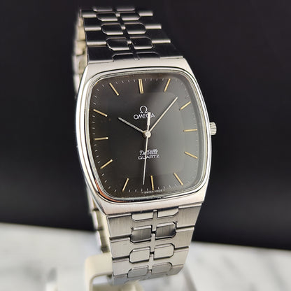OMEGA De Ville Quartz Grey Dial Super Rare 1980 [REF. 191.0089]