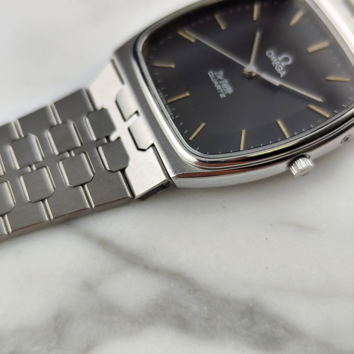 OMEGA De Ville Quartz Grey Dial Super Rare 1980 [REF. 191.0089]