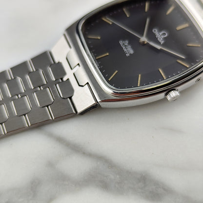 OMEGA De Ville Quartz Grey Dial Super Rare 1980 [REF. 191.0089]