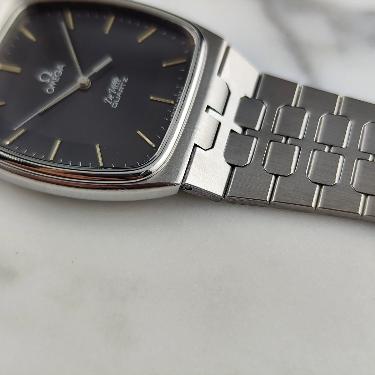 OMEGA De Ville Quartz Grey Dial Super Rare 1980 [REF. 191.0089]