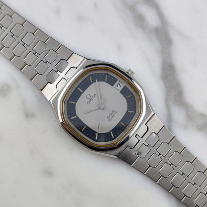 Omega De Ville Quartz Silver Dial Blue Ring 1979 – Bild 11