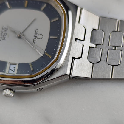 Omega De Ville Quartz Silver Dial Blue Ring 1979 – Bild 13