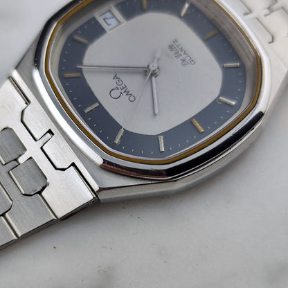 Omega De Ville Quartz Silver Dial Blue Ring 1979 – Bild 14