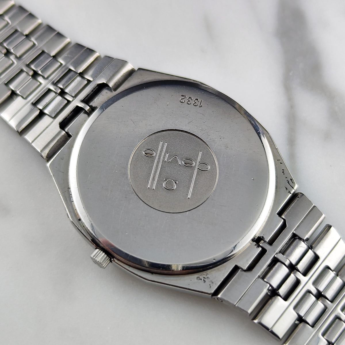 Omega De Ville Quartz Silver Dial Blue Ring 1979 – Bild 7