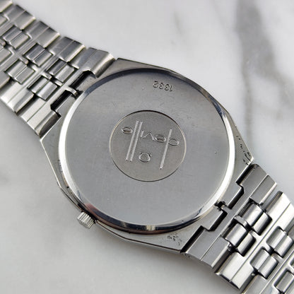 Omega De Ville Quartz Silver Dial Blue Ring 1979 – Bild 7