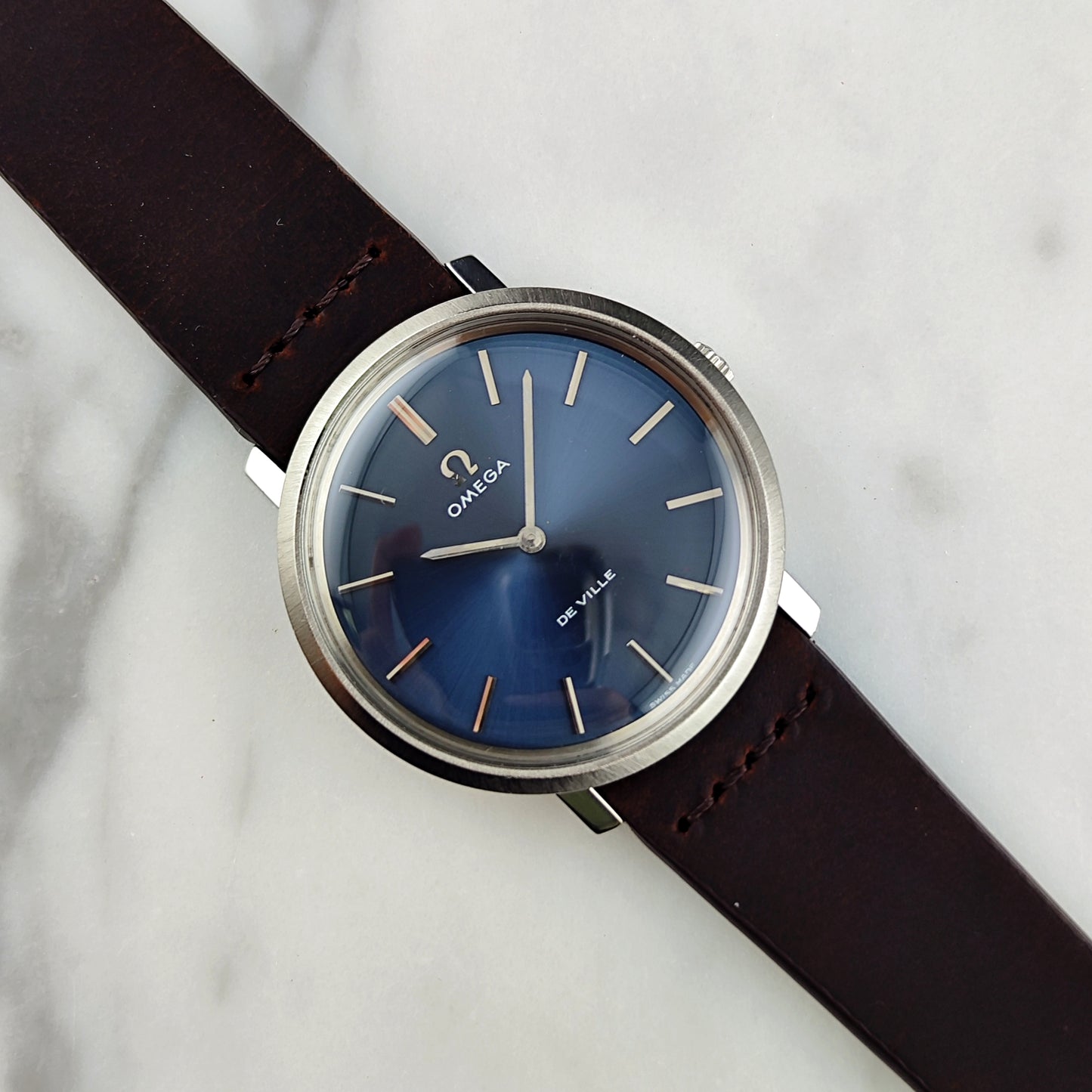 Omega De Ville Blue Dial 1975 Serviced 08/2026 [REF. 111.077]