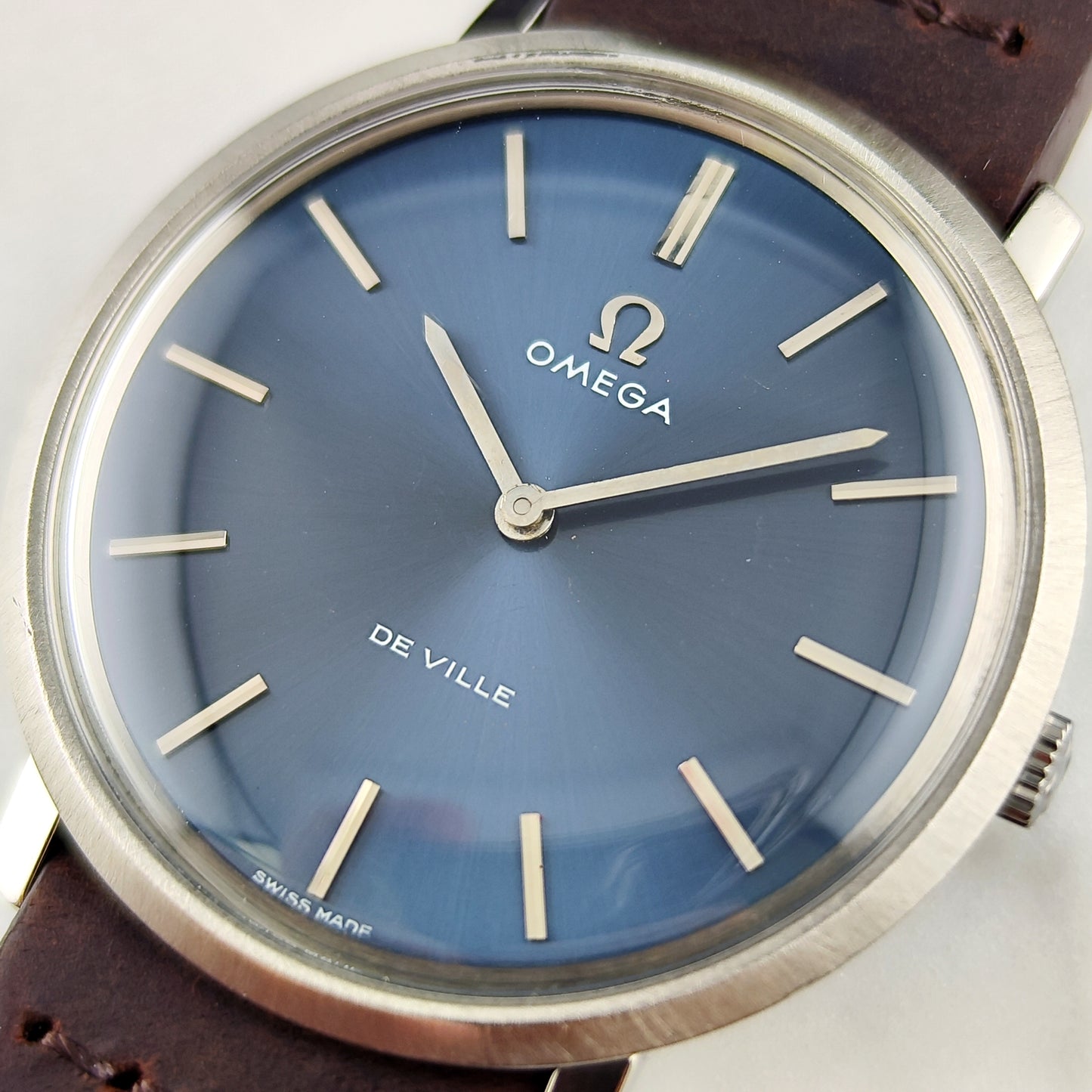 Omega De Ville Blue Dial 1975 Serviced 08/2026 [REF. 111.077]