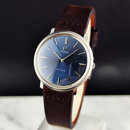 Omega De Ville Blue Dial 1975 Serviced 08/2026 [REF. 111.077]