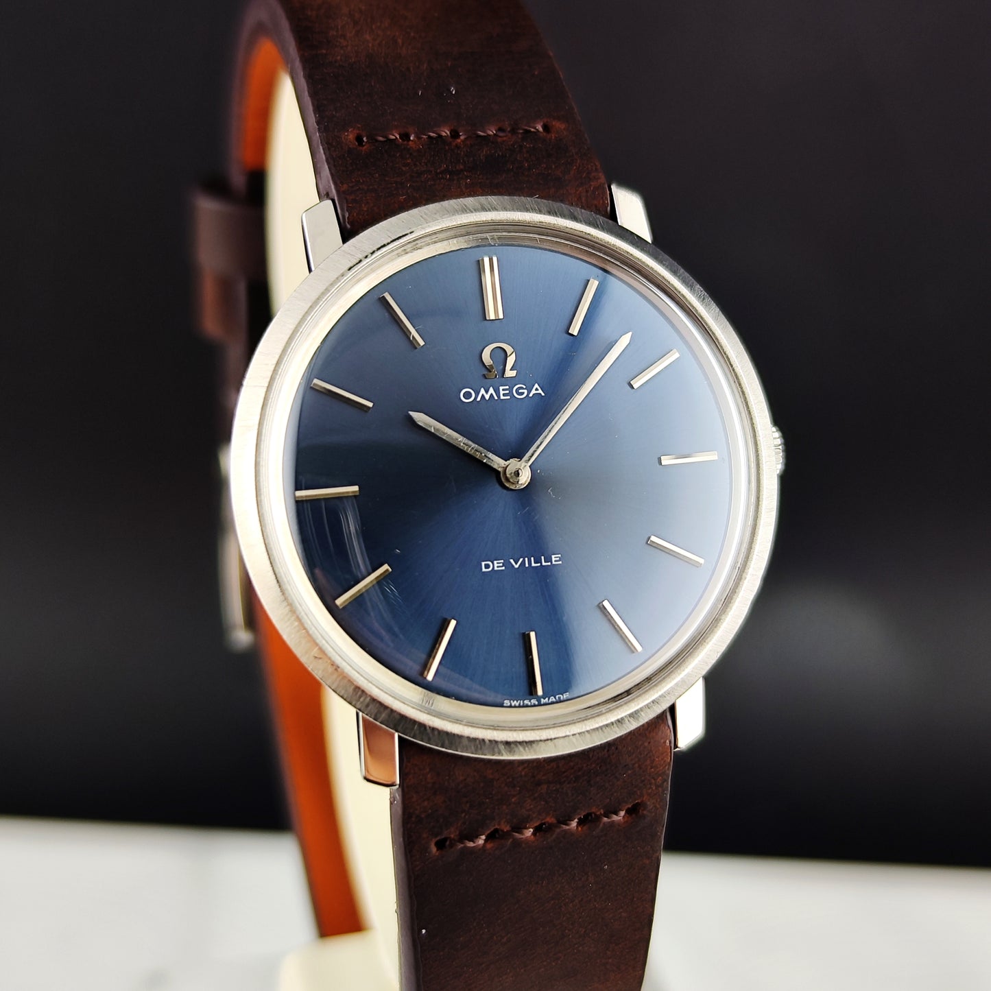 Omega De Ville Blue Dial 1975 Serviced 08/2026 [REF. 111.077]