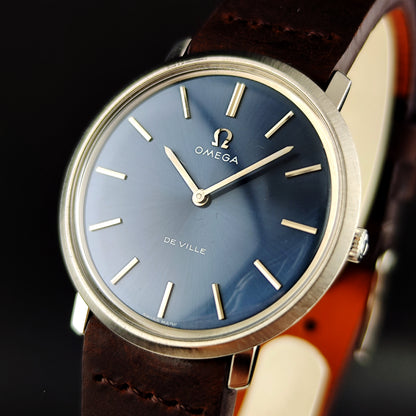 Omega De Ville Blue Dial 1975 Serviced 08/2026 [REF. 111.077]