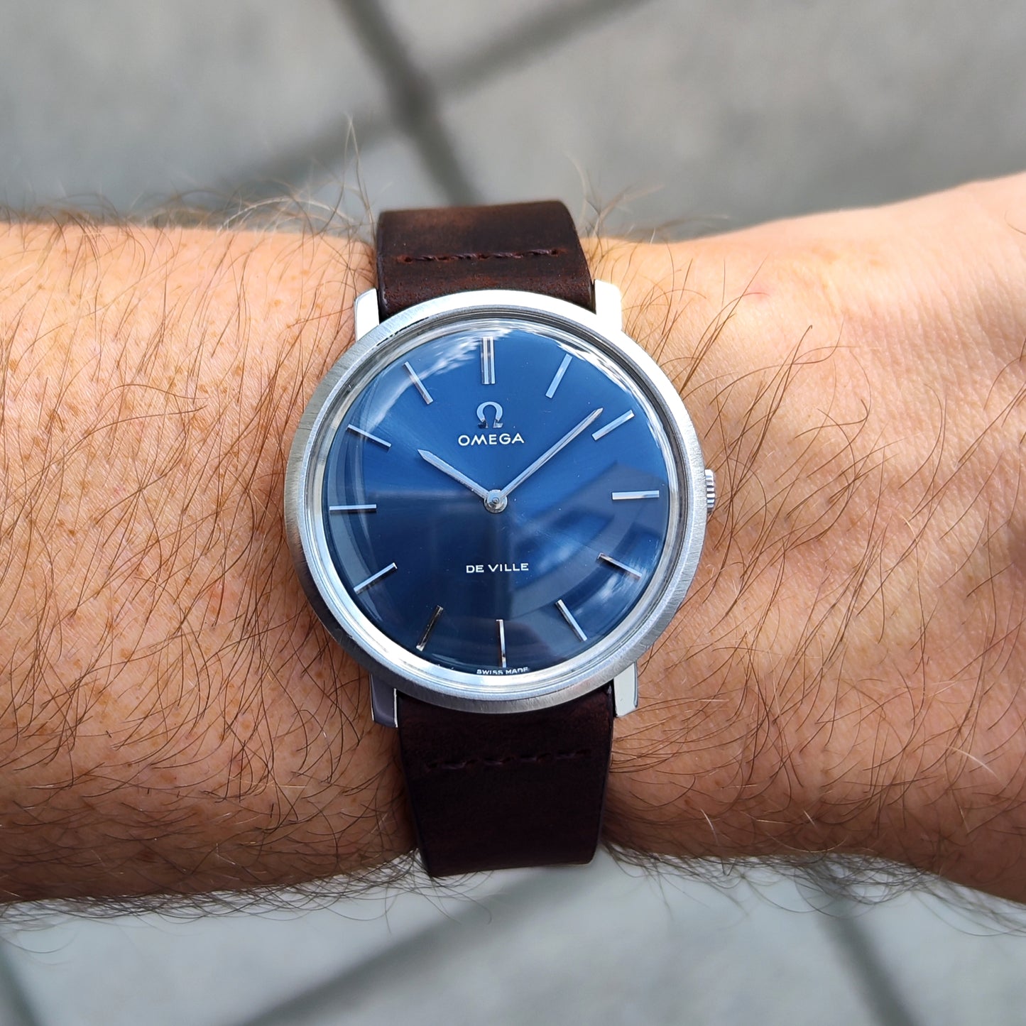Omega De Ville Blue Dial 1975 Serviced 08/2026 [REF. 111.077]