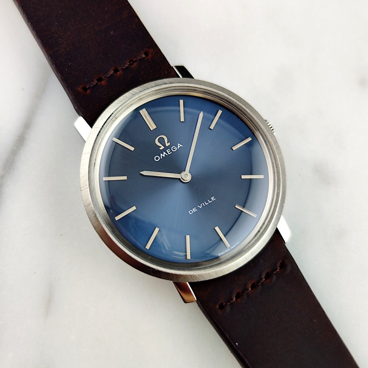 Omega De Ville Blue Dial 1975 Serviced 08/2026 [REF. 111.077]