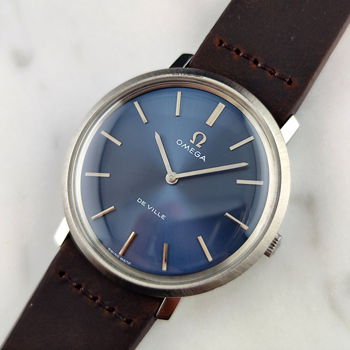 Omega De Ville Blue Dial 1975 Serviced 08/2026 [REF. 111.077]