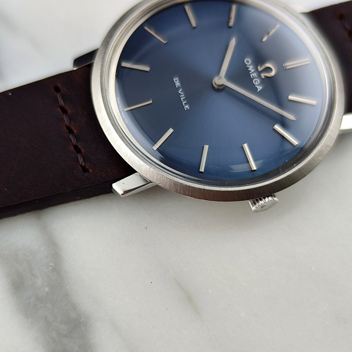 Omega De Ville Blue Dial 1975 Serviced 08/2026 [REF. 111.077]