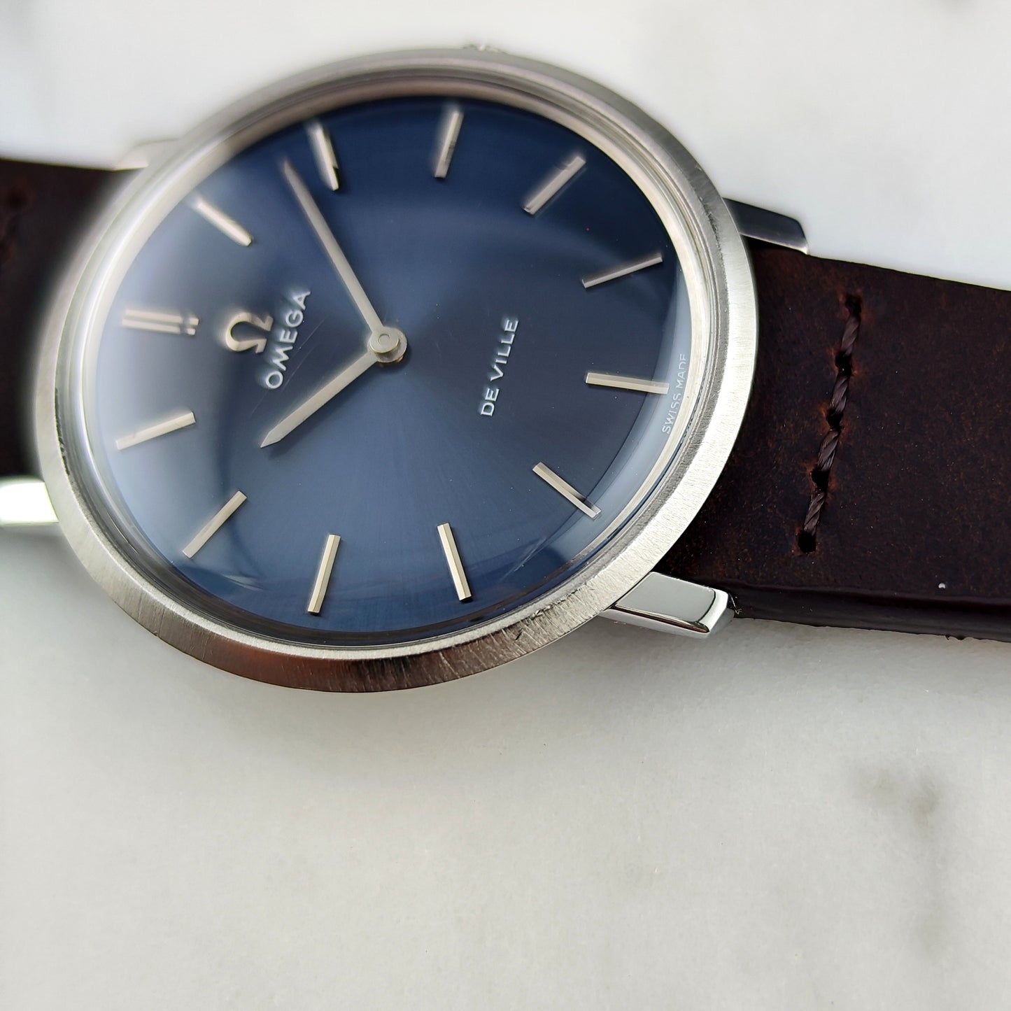 Omega De Ville Blue Dial 1975 Serviced 08/2026 [REF. 111.077]