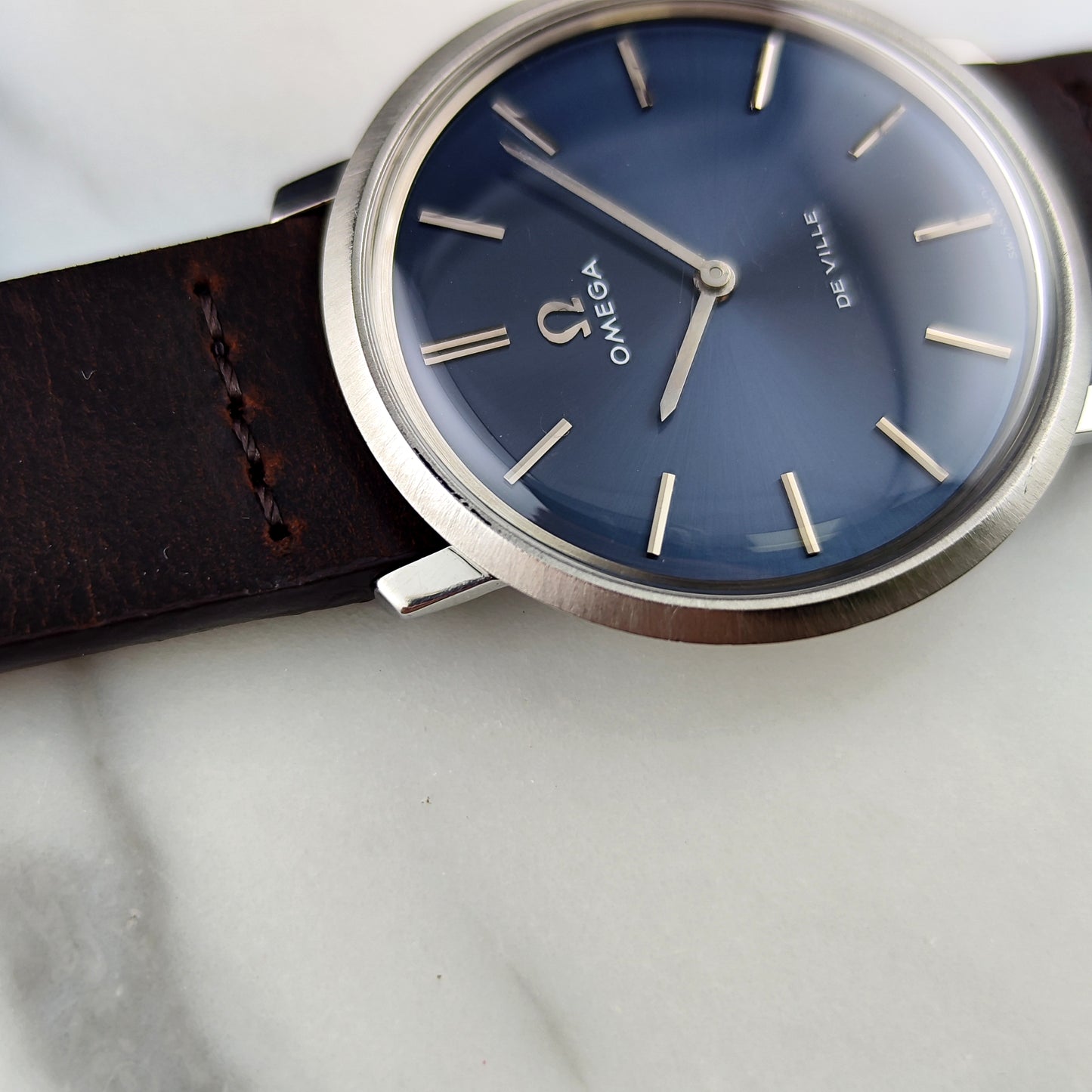 Omega De Ville Blue Dial 1975 Serviced 08/2026 [REF. 111.077]