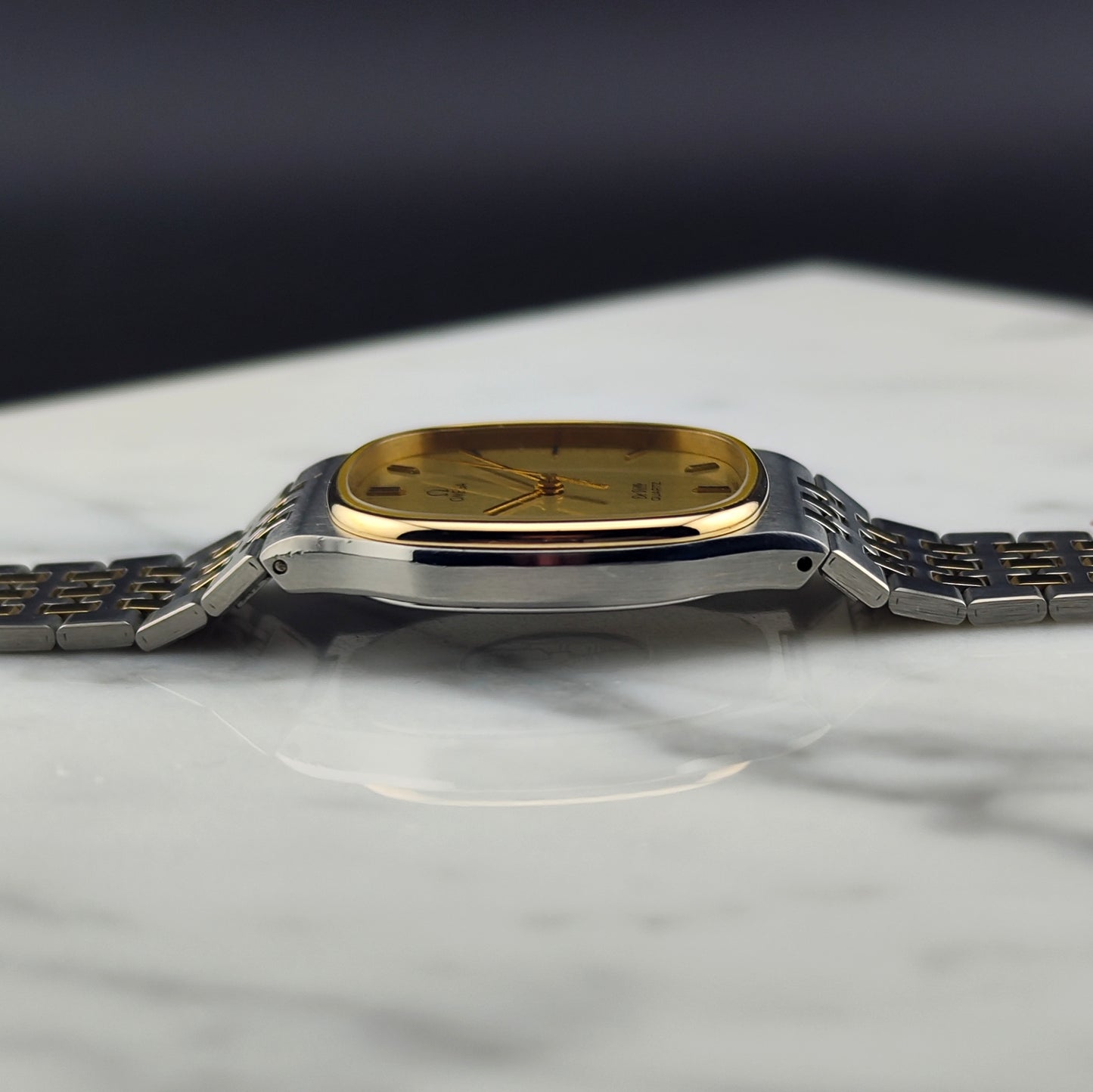 OMEGA De Ville Super Rare Dial Two-Tone with Box [REF. 195.0016]