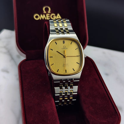 OMEGA De Ville Super Rare Dial Two-Tone with Box [REF. 195.0016]