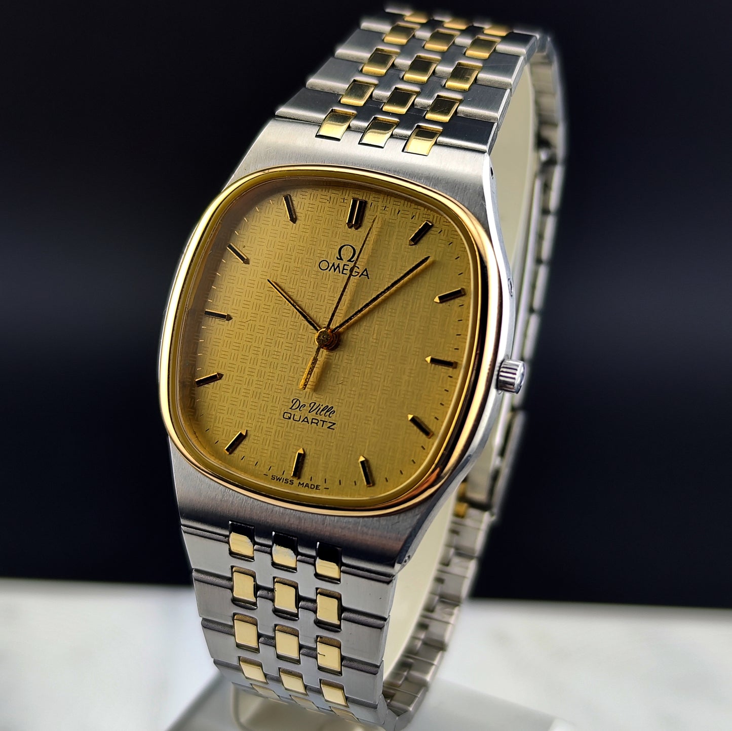 OMEGA De Ville Super Rare Dial Two-Tone with Box [REF. 195.0016]