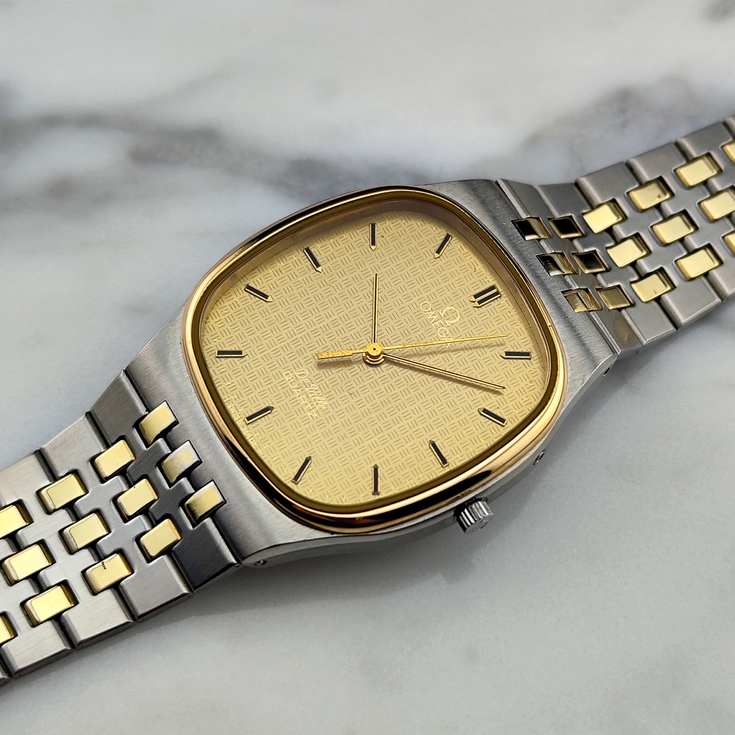 OMEGA De Ville Super Rare Dial Two-Tone with Box [REF. 195.0016]