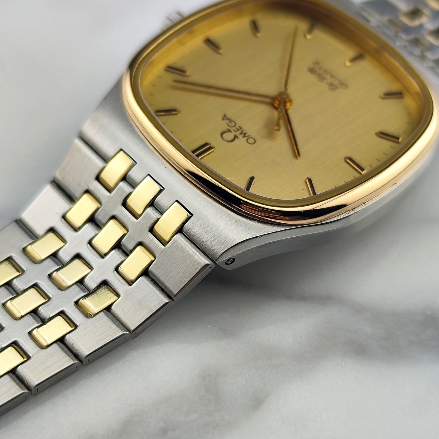 OMEGA De Ville Super Rare Dial Two-Tone with Box [REF. 195.0016]