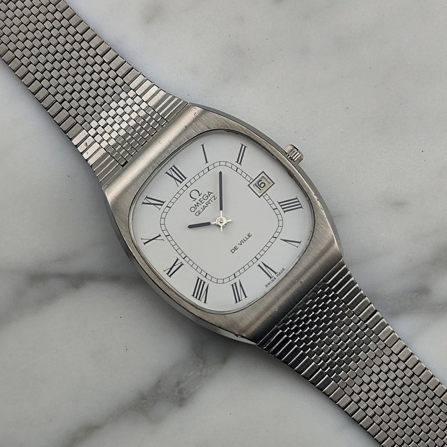 OMEGA De Ville White Roman Dial Quartz 1976 [REF. 192.0029]