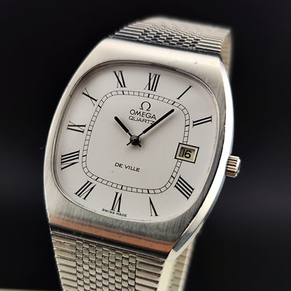 OMEGA De Ville White Roman Dial Quartz 1976 [REF. 192.0029]