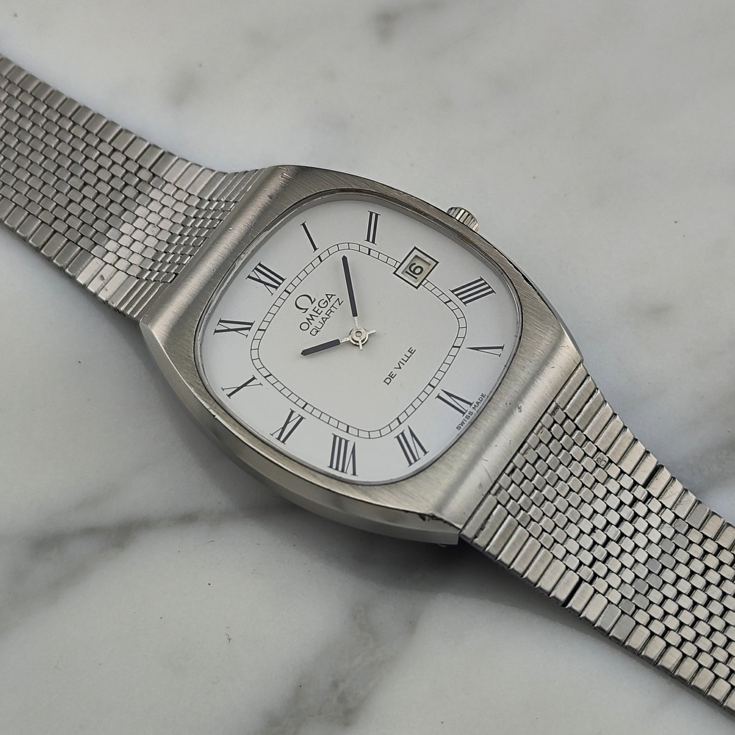 OMEGA De Ville White Roman Dial Quartz 1976 [REF. 192.0029]