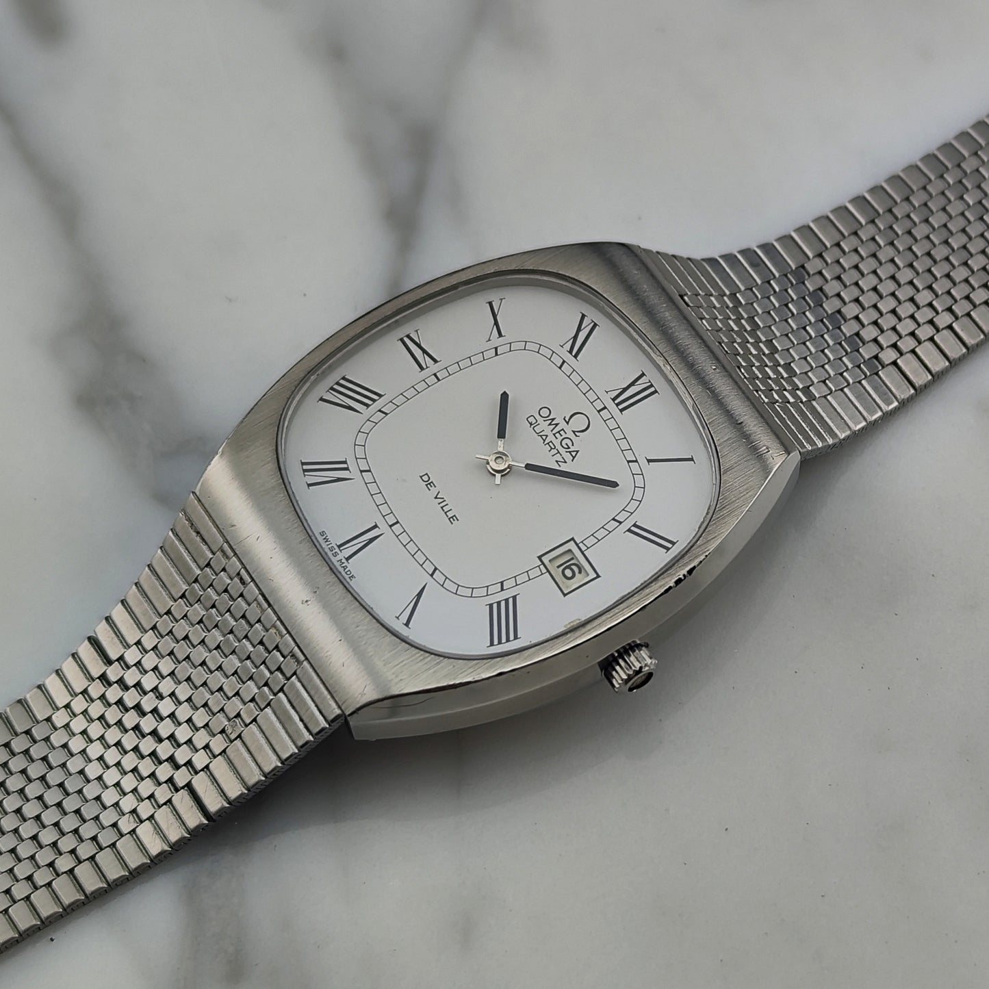 OMEGA De Ville White Roman Dial Quartz 1976 [REF. 192.0029]